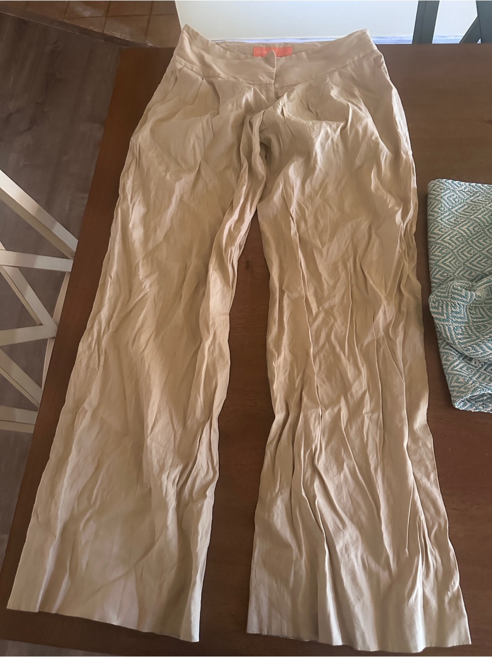 Cynthia Steffe Light Tan Wide-Leg Trousers